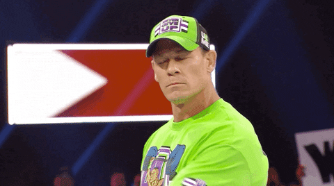 John Cena pondering something.