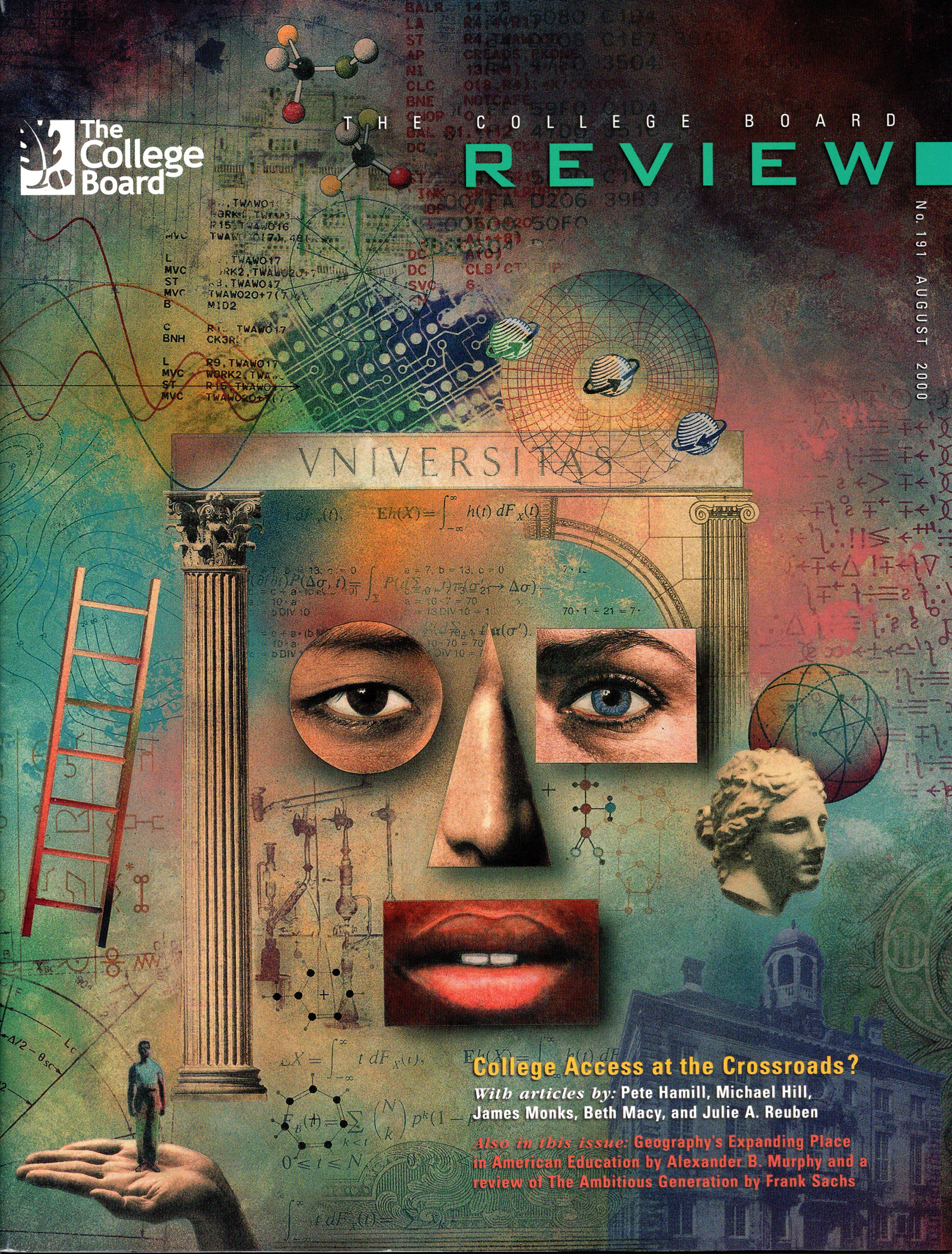 cover of august 2000 issue of the college board review