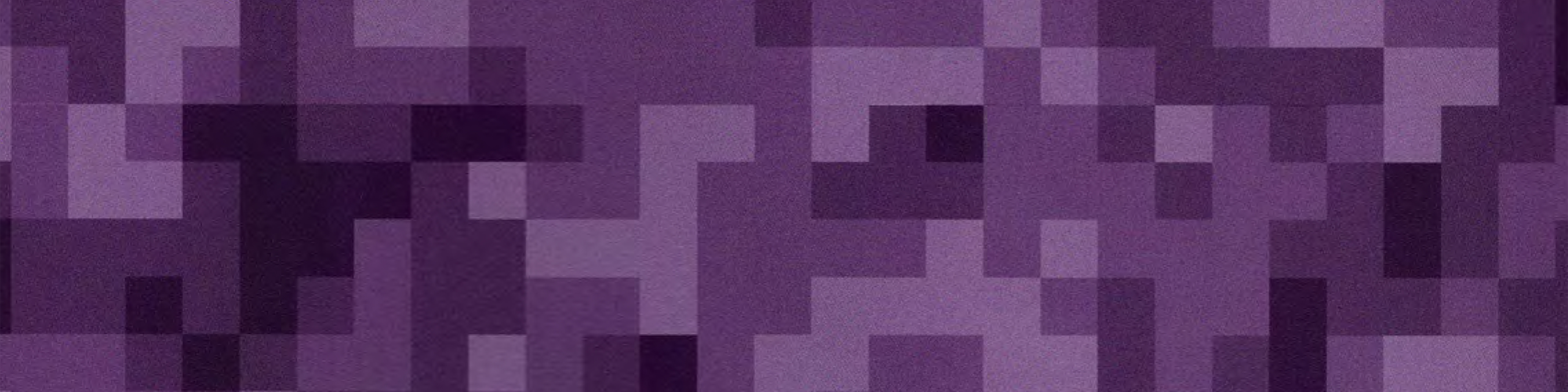 Abstract blocky purple, lilac, and black patter, like digital camouflage