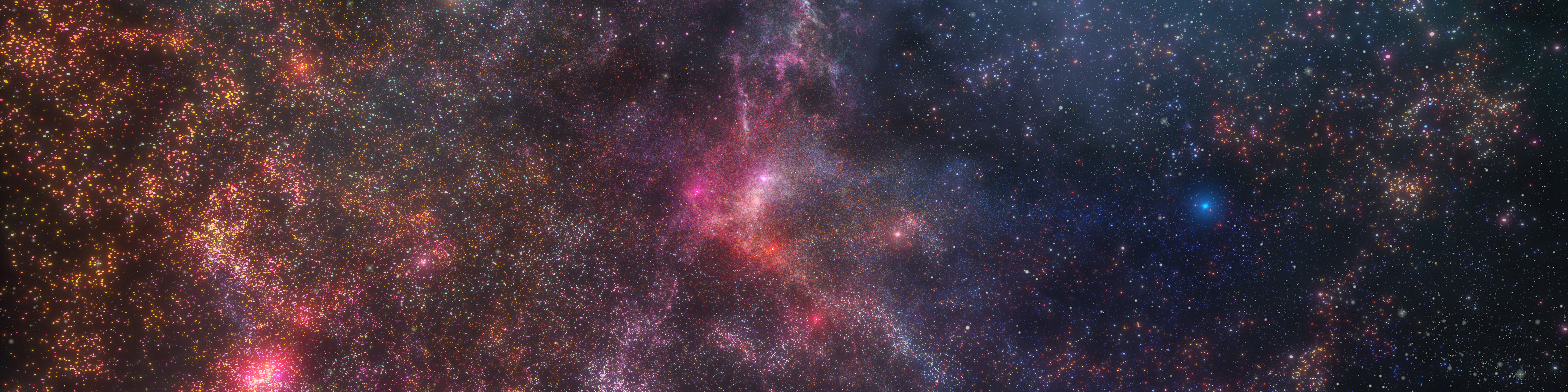 Abstract colorful nebula