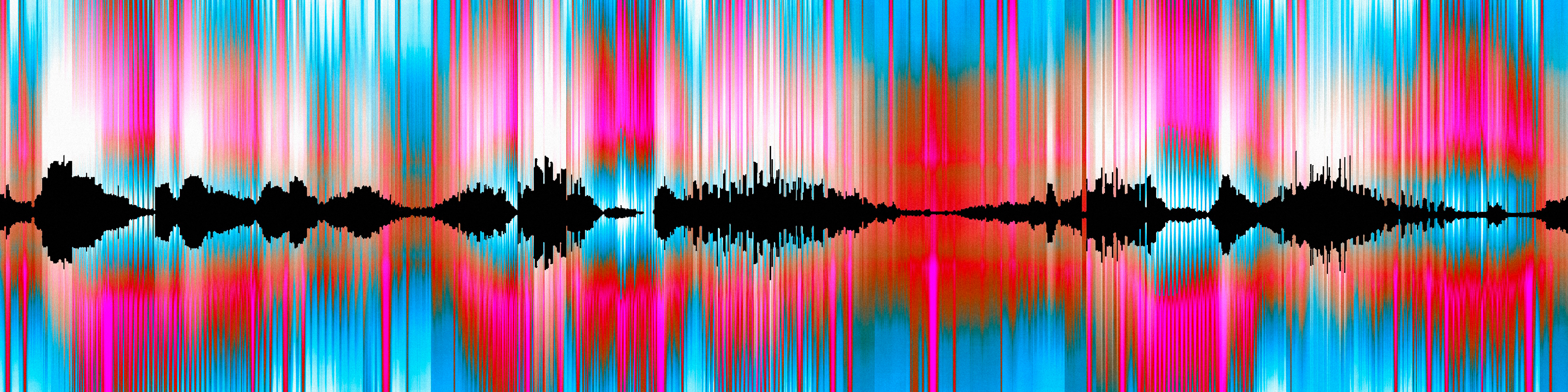 Abstract sound waves, illustration