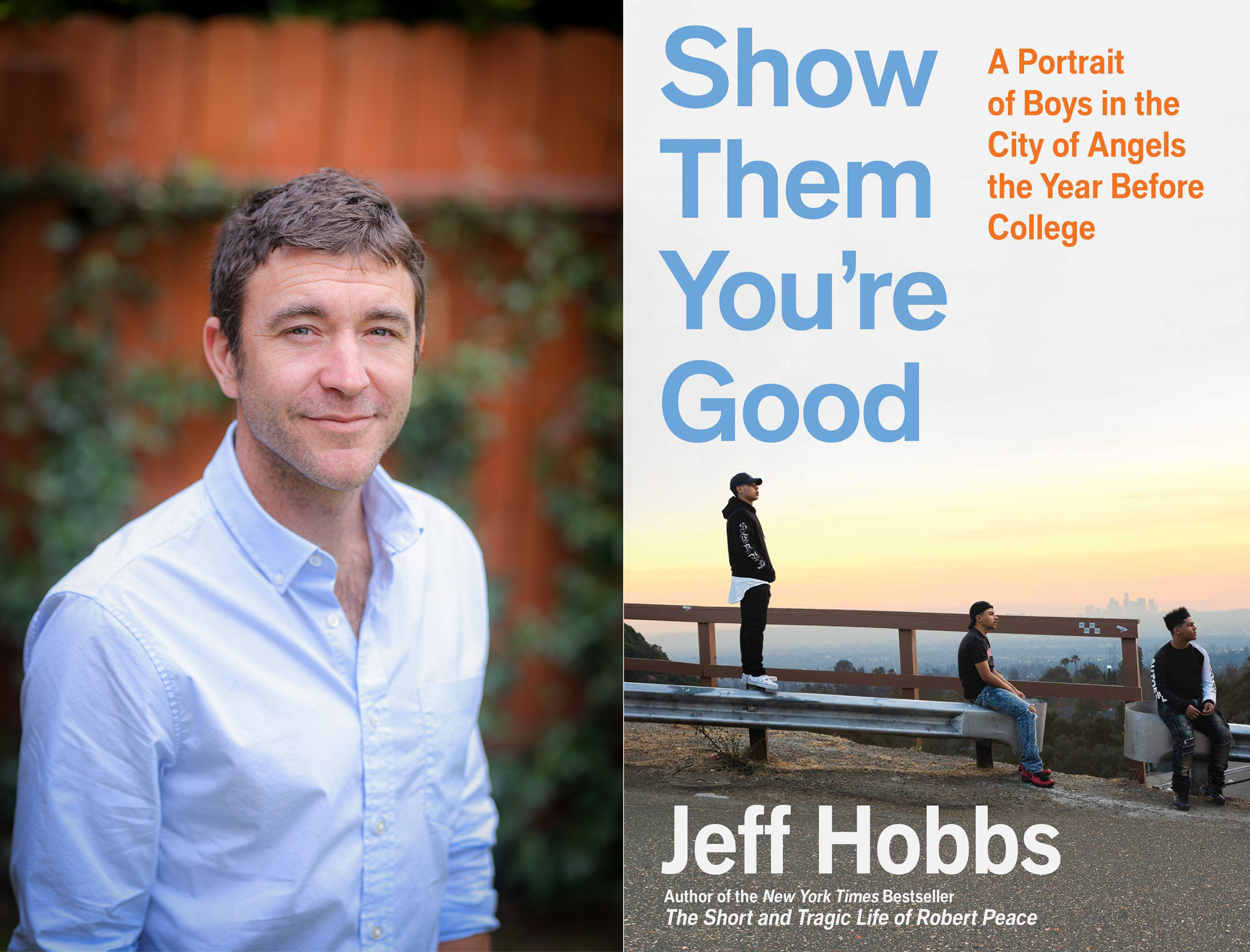 Jeff Hobbs on the left, cover of Show Them You're Good on the right